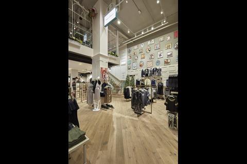 The shop is arranged over two floors with the larger ground floor used to showcase Oasis’ fashion ranges